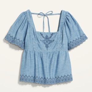 Chambray top